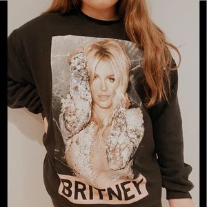 Britney Spears Black Crewneck